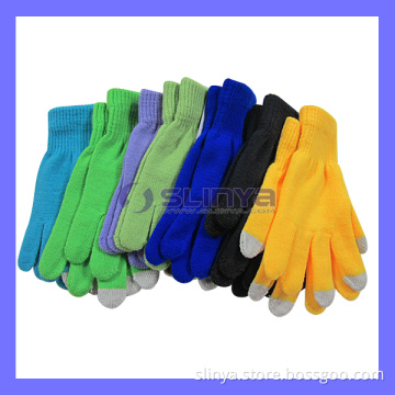 Russian Cold Day Textile Mobile Phone Touch Screen Stylus Glove for iPhone 5 5s Galaxy S5